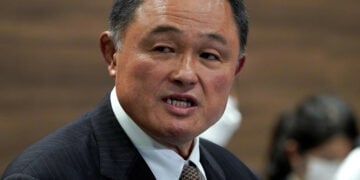 Japanese Olympic Committee President Yasuhiro Yamashita