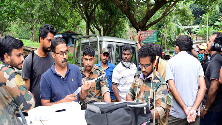 തെരച്ചിലിന് വയനാട്ടിൽ നിന്നെത്തിയ ദൗത്യസേന അംഗങ്ങൾ