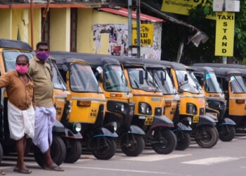 കോട്ടയം കെഎസ്ആര്‍ടിസി ബസ് സ്റ്റാന്‍ഡിന് സമീപത്തെ ഓട്ടോ- ടാക്‌സി സ്റ്റാന്‍ഡ്