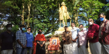 എന്‍ജിഒ സംഘ് ആലപ്പുഴ കളക്ടറേറ്റില്‍ സംഘടിപ്പിച്ച കേളപ്പജി അനുസ്മരണം ബിഎംഎസ് സംസ്ഥാന വൈസ് പ്രസിഡന്റ് അഡ്വ: എസ് ആശാമോള്‍ ഉദ്ഘാടനം ചെയ്യുന്നു