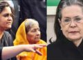 മോദിയെ പൂട്ടാന്‍ സോണിയ ഉപയോഗിച്ച ഫോര്‍ഡ് ഫൗണ്ടേഷന്‍റെ ഫണ്ട് വാങ്ങിയിരുന്ന എന്‍ജിഒക്കാരി തീസ്ത സെതല്‍വാദ് (ഇടത്ത്)