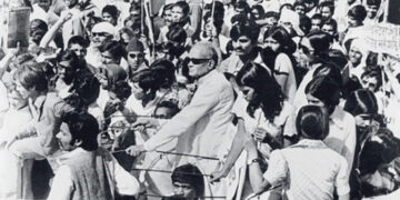 ജയപ്രകാശ്‌നാരായണന്റെ നേതൃത്വത്തില്‍ ബീഹാറില്‍ നടന്ന അടിയന്തരാവസ്ഥ വിരുദ്ധ പ്രക്ഷോഭം