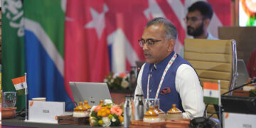 Dammu Ravi, Secretary (ER), Ministry of External Affairs at the 2nd DWG Meeting