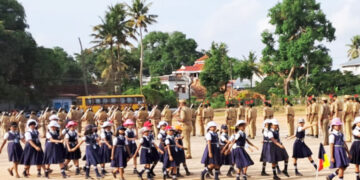 റിക്രിയേഷന്‍ ഗ്രൗണ്ടില്‍ നടന്ന പരേഡ് റിഹേഴ്‌സല്‍