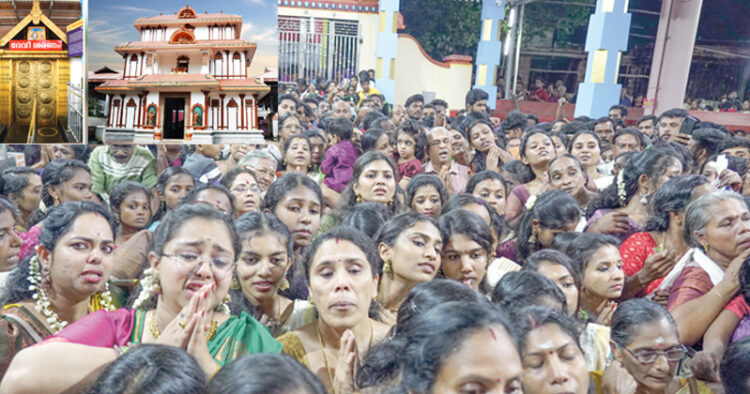 ആലുവ തിരുവൈരാണിക്കുളം മഹാദേവക്ഷേത്രത്തിലെ ശ്രീപാര്‍വതി ദേവിയുടെ നടതുറന്നപ്പോള്‍ ഭക്ത സഹസ്രങ്ങള്‍