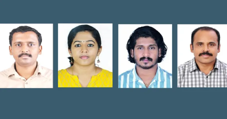 ഡോ. പ്രവീണ്‍ വിജയന്‍, ഡോ. സ്വാതി ബി. ശശീന്ദ്രന്‍, ഡോ. ശൈലേഷ് ശിവന്‍, ഡോ. ഗിരീഷ്‌കുമാരന്‍ തമ്പി