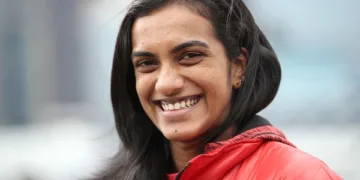 SYDNEY, AUSTRALIA - JUNE 19:  Pusarla Venkata Sindhu of India smiles as she waits for the start of an Australian Open Badminton Media Call at Star City on June 19, 2017 in Sydney, Australia.  (Photo by Mark Kolbe/Getty Images)