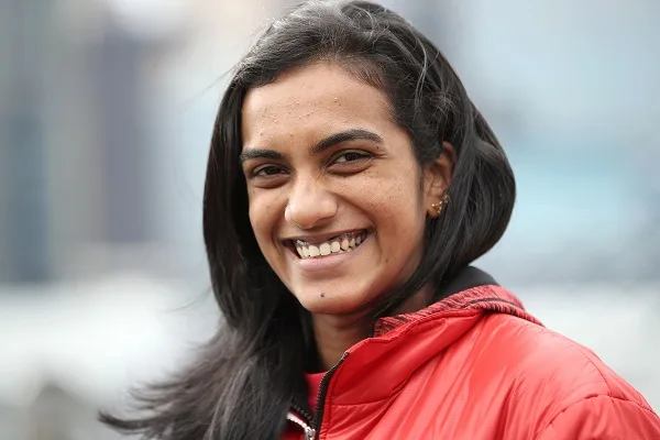 SYDNEY, AUSTRALIA - JUNE 19:  Pusarla Venkata Sindhu of India smiles as she waits for the start of an Australian Open Badminton Media Call at Star City on June 19, 2017 in Sydney, Australia.  (Photo by Mark Kolbe/Getty Images)