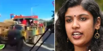 ക്യൂബയില്‍ ജനങ്ങള്‍ യാത്ര ചെയ്യുന്ന ബസ്..ടിപ്പര്‍ ലോറികള്‍ ബസ്സുകളാക്കി മാറ്റിയിരിക്കുകയാണ്.(ഇടത്ത്)