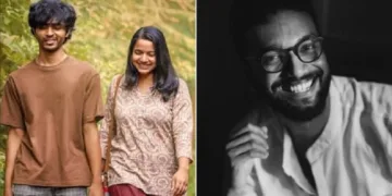 തിരക്കഥയും സംവിധാനവും നിര്‍വ്വഹിച്ച ശരണ്‍ വേണുഗോപാല്‍ (വലത്ത്) സിനിമയിലെ ഒരു രംഗം (ഇടത്ത്)