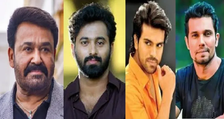 മോഹന്‍ലാല്‍, ഉണ്ണി മുകുന്ദന്‍, രാം ചരണ്‍, രണ്‍ദീപ് ഹുഡ (ഇടത്തു നിന്നും വലത്തോട്ട്)