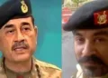 പാകിസ്ഥാന്‍ പട്ടാള മേധാവി അസിം മുനീര്‍ (ഇടത്ത്) മുന്‍ പാക് സൈനികോദ്യോഗസ്ഥന്‍ ആദില്‍ രാജ (വലത്ത്)