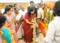 അഹല്യ ബായ് ഹോള്‍ക്കര്‍ ജന്മശതാബ്ദി ശില്‍പശാലയുടെ സംസ്ഥാന ഉദ്ഘാടനം ബാന്‍സുരി സ്വരാജ് എംപി തൃശൂരില്‍ നിര്‍വഹിക്കുന്നു