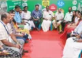 ജന്മഭൂമി സുവര്‍ണജൂബിലി ആഘോഷങ്ങളോട് അനുബന്ധിച്ച്  ഒരുക്കിയ സ്റ്റാളില്‍ അനന്തപുരി 5000 എന്ന കൃഷി സംരംഭക യജ്ഞത്തില്‍ നിന്ന്‌