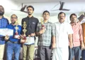 സംസ്ഥാന തല വിജയികള്‍ നൗഷാദ് ഇ.പി.(കോഴിക്കോട്), മുഹമ്മദ് റാഹില്‍(കണ്ണൂര്‍), മുഹമ്മദ് സാലിഹ്(കോഴിക്കോട്) എന്നിവര്‍ ജേ.സി. ഫൗണ്ടേഷന്‍ ചെയര്‍മാന്‍ ജെ.ജെ. കുറ്റിക്കാട്ടിനൊപ്പം