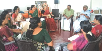 കോട്ടയത്ത് ഹിന്ദു ഐക്യവേദി കാര്യാലയമായ സത്യാനന്ദത്തില്‍ നടന്ന മഹിളാ ഐക്യവേദി സംസ്ഥാന സമിതി യോഗം
