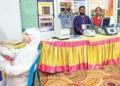 ജന്മഭൂമി മേളയില്‍ തയാറാക്കിയ രാജീവ് ഗാന്ധി മെഡിക്കല്‍
ലബോറട്ടറി സര്‍വീസ് സ്റ്റാള്‍