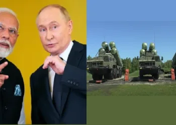 ഇന്ത്യയ്ക്ക് ലഭിച്ച മൂന്ന് എസ് 400 ട്രയംഫുകള്‍ (വലത്ത്) ഇന്ത്യ ഇതിന് സുദര്‍ശന ചക്ര എന്നാണ് പേര് നല്‍കിയിരിക്കുന്നത്.