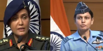 കേണല്‍ സോഫിയ ഖുറേഷിയും വിംഗ് കമാന്‍ഡര്‍ വ്യോമിക സിങ്ങും