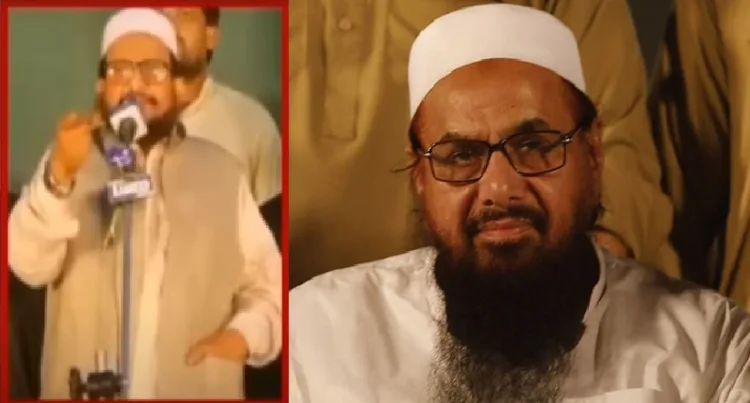 മുംബൈ ഭീകരാക്രമണത്തില്‍ സൂത്രധാരനും ഇന്ത്യയുടെ പിടികിട്ടാപ്പുള്ളിയുമായി ലഷ്കര്‍ ഭീകരന്‍ ഹഫീസ് സയിദ് (വലത്ത്) ഹഫീസ് സയിദിന്‍റെ മകന്‍ തല്‍ഹ സയീദ് (ഇടത്ത്)