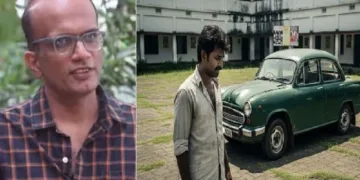 തുടരും എന്ന സിനിമയുടെ കഥയെഴുതിയ സുനില്‍ എന്ന ഫൊട്ടോഗ്രാഫര്‍ (ഇടത്ത്)