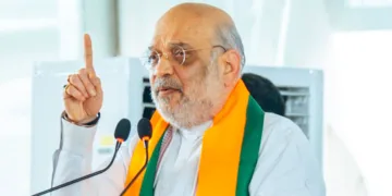 Union Home Minister and BJP leader Amit Shah addresses Tamil Nadu's party office bearers during a meeting, in Madurai | PTI