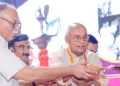 ദേശീയ സെമിനാര്‍ ആര്‍എസ്എസ് സഹസര്‍കാര്യവാഹ് അരുണ്‍കുമാര്‍ ഉദ്ഘാടനം ചെയ്യുന്നു. ഡോ. മഹേഷ് 
ചന്ദ്രശര്‍മ്മ സമീപം