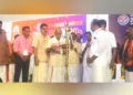 കോട്ടയത്ത് ഭാരതീയ വ്യാപാരി വ്യവസായി സംഘത്തിന്റെ അഞ്ചാമത് സംസ്ഥാന പ്രതിനിധി സമ്മേളനം ആര്‍എസ്എസ് മുതിര്‍ന്ന പ്രചാരകന്‍ എസ്. സേതുമാധവന്‍ ഉദ്ഘാടനം ചെയ്യുന്നു
