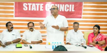 ബിഡിജെഎസ് സംസ്ഥാന കൗണ്‍സില്‍ യോഗം സംസ്ഥാന അധ്യക്ഷന്‍ തുഷാര്‍ വെള്ളാപ്പള്ളി ഉദ്ഘാടനം ചെയ്യുന്നു