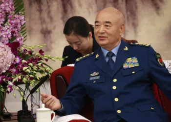 FILE - Then China's Vice Chairmen of the Central Military Commission (CMC) Xu Qiliang speaks to then German Defense Minister Ursula von der Leyen during their meeting at the Ba Yi Building in Beijing on Oct. 22. 2018. (How Hwee Young/Pool Photo via AP, Filer) OCT. 22, 2018, POOL FILE PHOTO/2025-06-02 22:51:53/