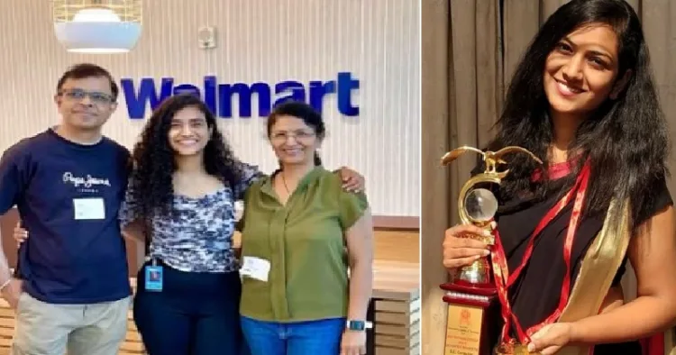 മഹാരാഷ്ട്ര ഇന്‍സ്റ്റിറ്റ്യൂട്ട് ഓഫ് ക്നോളജിയിലെ കംപ്യൂട്ടര്‍ സയന്‍സില്‍ ഗോള്‍ഡ് മെഡല്‍ നേടിയ ദേവശ്രീ (വലത്ത്) അച്ഛനും അമ്മയ്ക്കും ഒപ്പം ദേവശ്രീ (ഇടത്ത്)