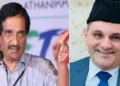 ഫസല്‍ ഗഫൂര്‍ (ഇടത്ത്) മുനവ്വറലി ശിഹാബ് തങ്ങള്‍ (വലത്ത്)