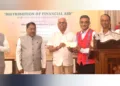 ഗോവ രാജ്ഭവനില്‍ ഗവര്‍ണര്‍ ശ്രീധരന്‍ പിള്ളയുടെ പുസ്തകങ്ങളുടെ റോയല്‍റ്റി തുക ഉപയോഗിച്ച് നടപ്പാക്കുന്ന അന്നദാന പദ്ധതി കേരള ഗവര്‍ണര്‍ രാജേന്ദ്ര വിശ്വനാഥ് ആര്‍ലേക്കര്‍ ഉദ്ഘാടനം ചെയ്യുന്നു