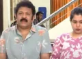 നടനും ബിജെപി നേതാവുമായ  കൃഷ്ണകുമാറും മകള്‍ ദിയ കൃഷ്ണയും
