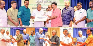 1. കേരള പത്രപ്രവര്‍ത്തക യൂണിയന്‍ ജേര്‍ണലിസ്റ്റ് വെല്‍ഫെയര്‍ ഫണ്ട് ഉദ്ഘാടന പരിപാടിയില്‍ മാധ്യമപ്രവര്‍ത്തകര്‍ക്കുള്ള മെമ്പര്‍ഷിപ്പ് കാര്‍ഡ് മുഖ്യമന്ത്രി പിണറായി വിജയന്‍ നല്‍കുന്നു. (2) എറണാകുളം ടിഡിഎം ഹാളില്‍ നടന്ന കെയുഡബ്ല്യുജെ സംസ്ഥാന കമ്മിറ്റിയുടെ സൗഹൃദസംഗമത്തില്‍ ജന്മഭൂമിയില്‍ നിന്ന് വിരമിച്ച അനില്‍ ജി. നമ്പൂതിരിയ്ക്ക് എറണാകുളം 
എംഎല്‍എ ടി.ജെ വിനോദും ആര്‍. അജയകുമാറിന് മന്ത്രി പി. രാജീവും സജീവന്‍ കുന്നത്തിന് എറണാകുളം ജില്ലാ പഞ്ചായത്ത് പ്രസിഡന്റ് മനോജ് മൂത്തേടത്തും ഉപഹാരങ്ങള്‍ 
കൈമാറുന്നു
