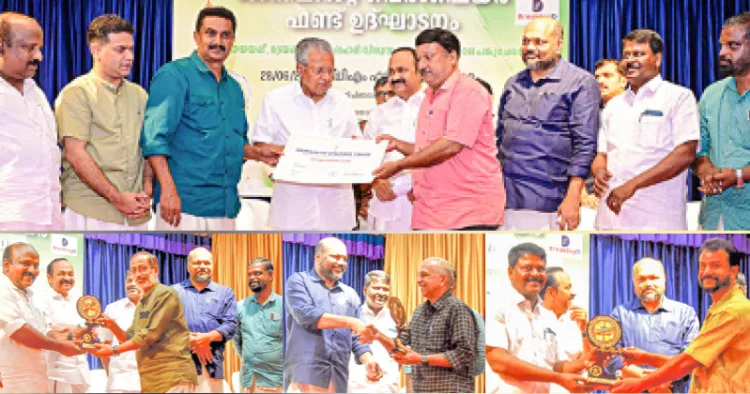 1. കേരള പത്രപ്രവര്‍ത്തക യൂണിയന്‍ ജേര്‍ണലിസ്റ്റ് വെല്‍ഫെയര്‍ ഫണ്ട് ഉദ്ഘാടന പരിപാടിയില്‍ മാധ്യമപ്രവര്‍ത്തകര്‍ക്കുള്ള മെമ്പര്‍ഷിപ്പ് കാര്‍ഡ് മുഖ്യമന്ത്രി പിണറായി വിജയന്‍ നല്‍കുന്നു. (2) എറണാകുളം ടിഡിഎം ഹാളില്‍ നടന്ന കെയുഡബ്ല്യുജെ സംസ്ഥാന കമ്മിറ്റിയുടെ സൗഹൃദസംഗമത്തില്‍ ജന്മഭൂമിയില്‍ നിന്ന് വിരമിച്ച അനില്‍ ജി. നമ്പൂതിരിയ്ക്ക് എറണാകുളം 
എംഎല്‍എ ടി.ജെ വിനോദും ആര്‍. അജയകുമാറിന് മന്ത്രി പി. രാജീവും സജീവന്‍ കുന്നത്തിന് എറണാകുളം ജില്ലാ പഞ്ചായത്ത് പ്രസിഡന്റ് മനോജ് മൂത്തേടത്തും ഉപഹാരങ്ങള്‍ 
കൈമാറുന്നു
