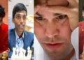 മാഗ്നസ് കാള്‍സന്‍ (നടുവില്‍) ഗുകേഷ് (ഏറ്റവും ഇടത്തേയറ്റം) പ്രജ്ഞാനന്ദ (മാഗ്നസ് കാള്‍സന് തൊട്ട് ഇടത്ത്) അര്‍ജുന്‍ എരിഗെയ്സി (വലത്തേയറ്റം)