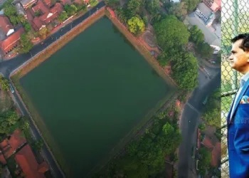 നീതി ആയോഗ് സിഇഒയും ജി20 ഷേര്‍പ്പയായും പ്രവര്‍ത്തിച്ച ശേഷം വിരമിക്കുന്ന അമിതാഭ് കാന്ത് ഈയിടെ കോഴിക്കോട് സന്ദര്‍ശിച്ചപ്പോള്‍ താന്‍ 1989ല്‍ സൃഷ്ടിച്ച കോഴിക്കോട് മാനാഞ്ചിറ സ്ക്വയര്‍ നോക്കിക്കാണുന്നു നില്‍ക്കുന്നു