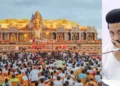 മധുരയിലെ തിരുപ്പുറകുണ്ഡ്രത്തില്‍ നടന്ന മുരുക മഹാസമ്മേളനത്തില്‍ നിന്ന് (ഇടത്ത്)