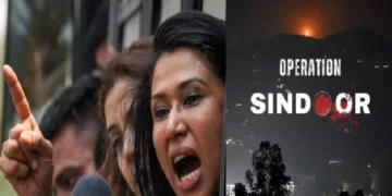 കോണ്‍ഗ്രസ് നേതാവ് ഷമ മുഹമദ് (ഇടത്ത്)