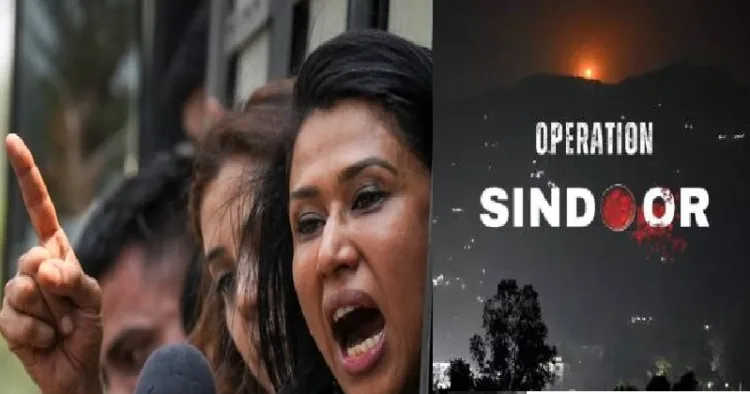 കോണ്‍ഗ്രസ് നേതാവ് ഷമ മുഹമദ് (ഇടത്ത്)