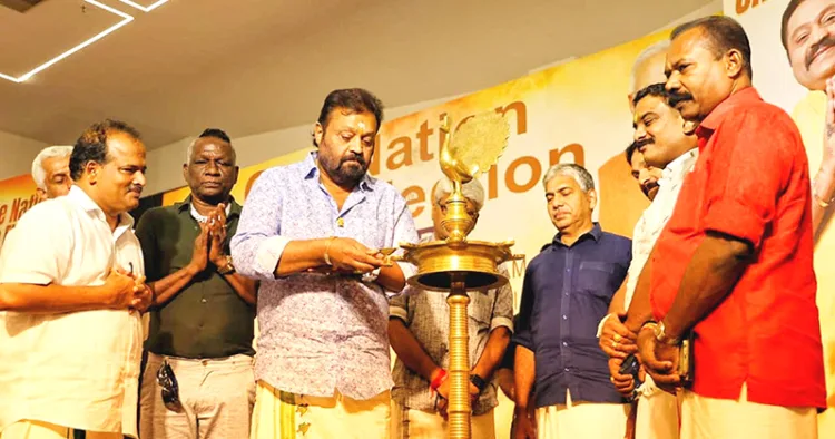 ഒരു രാജ്യം ഒരു തെരഞ്ഞെടുപ്പ് എന്ന വിഷയത്തില്‍ തൃശൂരില്‍ സംഘടിപ്പിച്ച സെമിനാര്‍ കേന്ദ്ര മന്ത്രി സുരേഷ് ഗോപി ഉദ്ഘാടനം ചെയ്യുന്നു