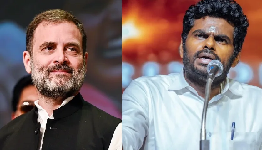 ഒരാൾ ഇന്ത്യയുടെ താൽപ്പര്യത്തെക്കുറിച്ചും മറ്റൊരാൾ വിദേശ യജമാനന്മാരെ പ്രീതിപ്പെടുത്താനുമാണ് സംസാരിച്ചത് ; അണ്ണാമലൈ