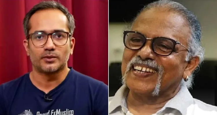 ആരിഫ് ഹുസൈന്‍ തെരുവത്ത് (ഇടത്ത്) മൈത്രേയന്‍ (വലത്ത്)