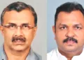 ബാലഗോകുലം ദക്ഷിണകേരളം അധ്യക്ഷനായി തെരഞ്ഞെടുക്കപ്പെട്ട ഡോ. ഉണ്ണികൃഷ്ണന്‍, പൊതു കാര്യദര്‍ശി വി.എസ്. ബിജു