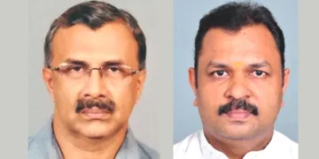 ബാലഗോകുലം ദക്ഷിണകേരളം അധ്യക്ഷനായി തെരഞ്ഞെടുക്കപ്പെട്ട ഡോ. ഉണ്ണികൃഷ്ണന്‍, പൊതു കാര്യദര്‍ശി വി.എസ്. ബിജു