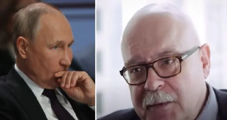 ദിമിത്രി ട്രെനിന്‍ (വലത്ത്) പുടിന്‍ (ഇടത്ത്)