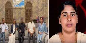 ഡോ. പോള്‍ സനയില്‍ നിന്നും സംസാരിക്കുന്നു (ഇടത്ത്) നിമിഷപ്രിയ (വലത്ത്)