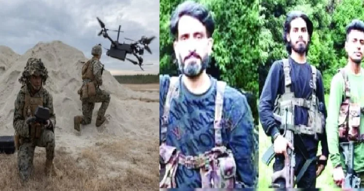 ഇന്ത്യന്‍ സേന വകവരുത്തിയ പഹല്‍ഗാം കൂട്ടക്കൊലയ്ക്ക് പിന്നില്‍ പ്രവര്‍ത്തിച്ച മൂന്ന് പാക് ഭീകരര്‍ (വലത്ത്)