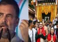 അദാനിയും ഭാര്യ പ്രീതി അദാനിയും മകന്‍ കരണ്‍ അദാനിയും പുരി ജഗന്നാഥക്ഷേത്രത്തിലെ ഉത്സവച്ചടങ്ങില്‍(വലത്ത്)